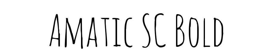 Amatic SC Bold cкачати шрифт безкоштовно